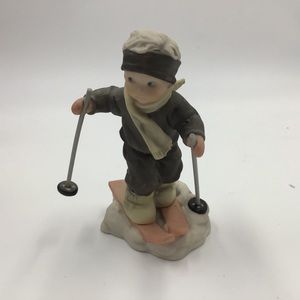 Kim Anderson Enesco  1998 Figurine Skiing Boy